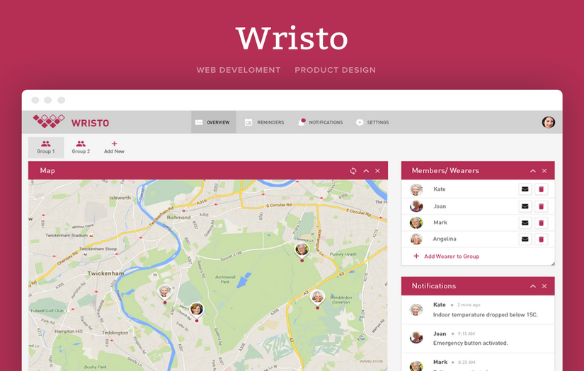 'Wristo' Web Development & Product Design screenshot 1